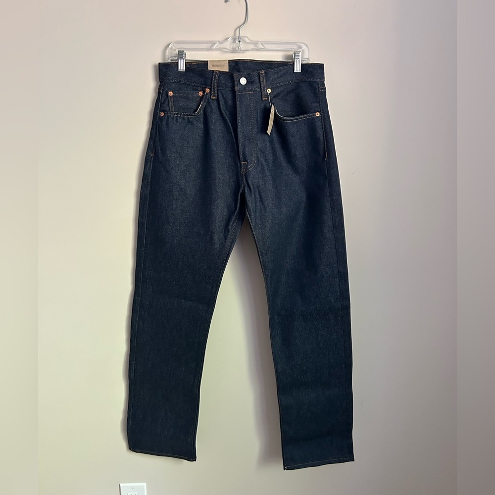 NWT Levi's 501 Dark Wash Jeans Size 32x33 - Picture 1 of 10